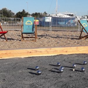 A Petanque Court Opens At The Waterfront