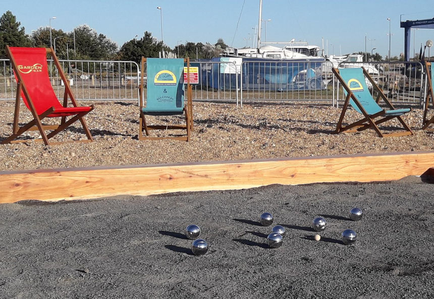 A Petanque Court Opens At The Waterfront